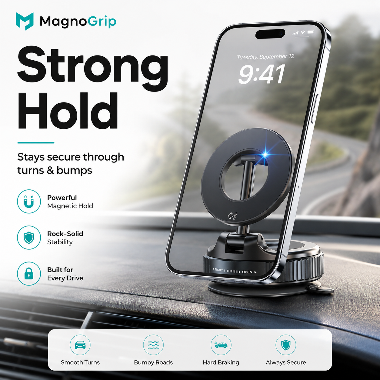 MagnoGrip strong hold